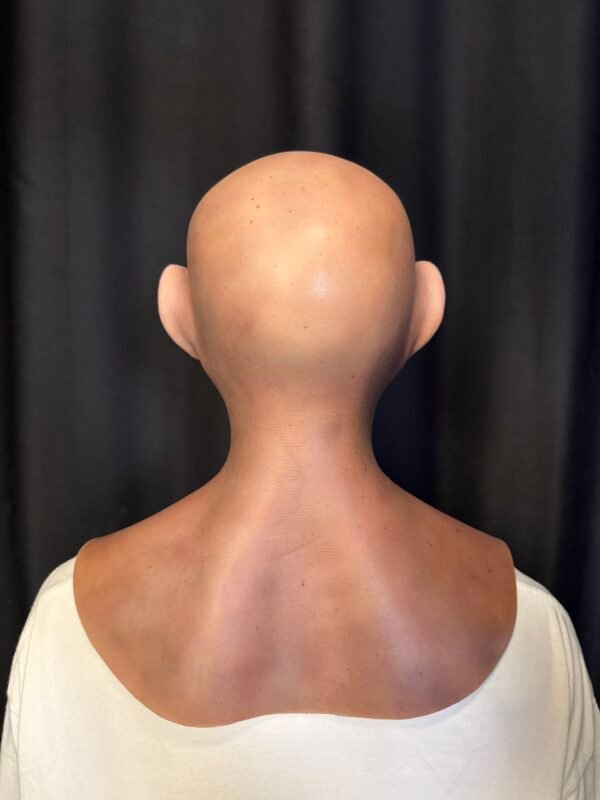 tim realistic bald elderly male silicone mask with stubble handcrafted old man headgear for cosplay, disguise & film fx (copy)