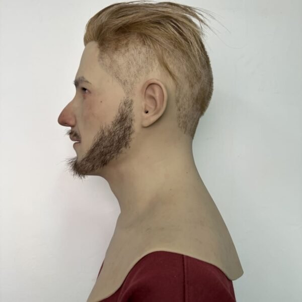 dean realistic bald male silicone mask with aging details & chest plate (copy)