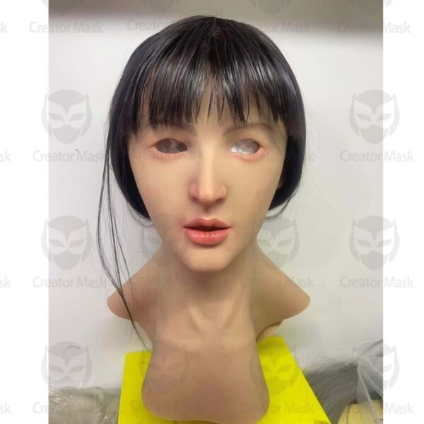 ron realistic female silicone mask with blonde hair & chest plate (copy)