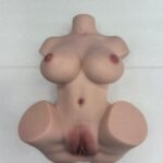 CA 4.35kg realistic female silicone torso with red lace lingerie front view US warehouse