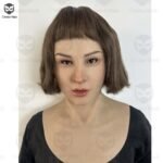 ron realistic female silicone mask with blonde hair & chest plate (copy)