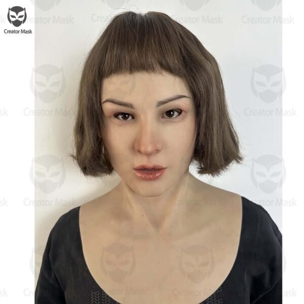 ron realistic female silicone mask with blonde hair & chest plate (copy)