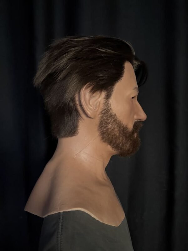 john realistic male silicone mask with styled brown hair & beard (copy)