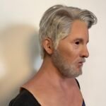 max ultra realistic male silicone mask with hair handcrafted lifelike headgear for cosplay, disguise & film fx (copy)
