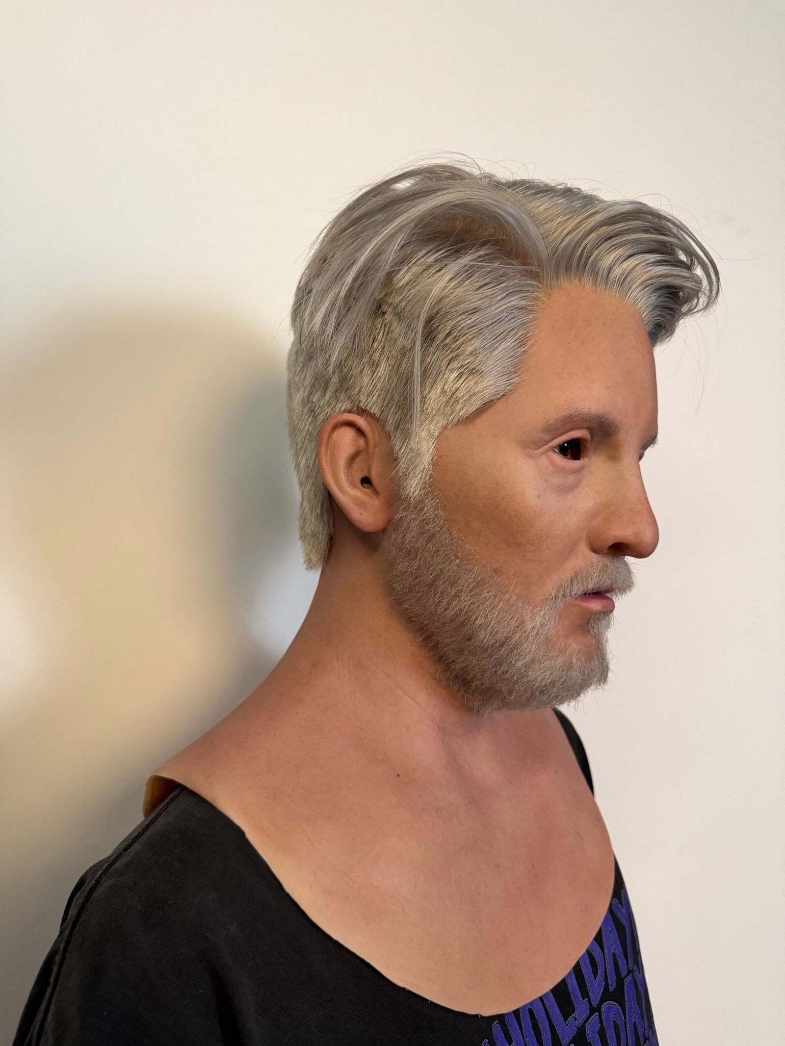 max ultra realistic male silicone mask with hair handcrafted lifelike headgear for cosplay, disguise & film fx (copy)