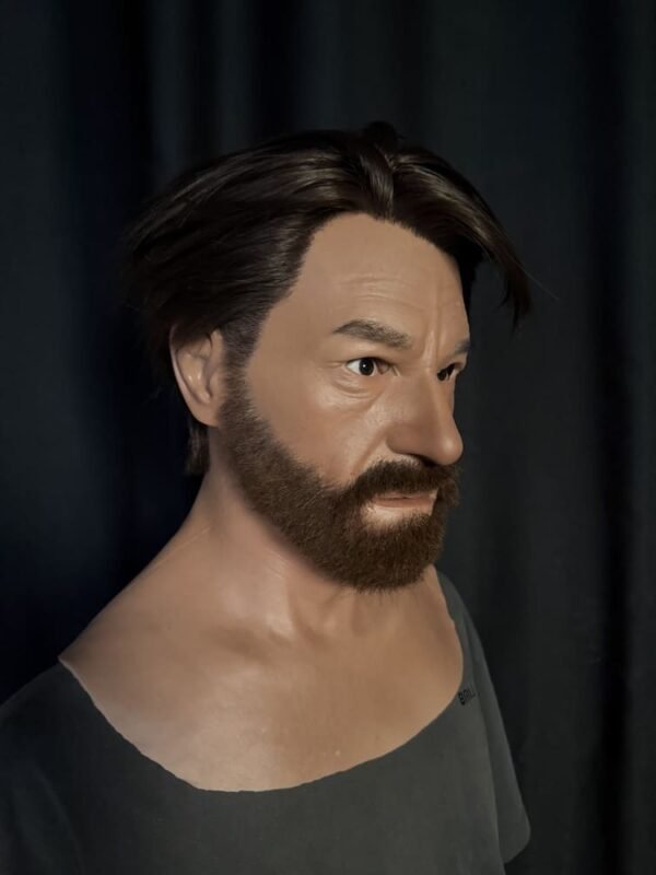 john realistic male silicone mask with styled brown hair & beard (copy)