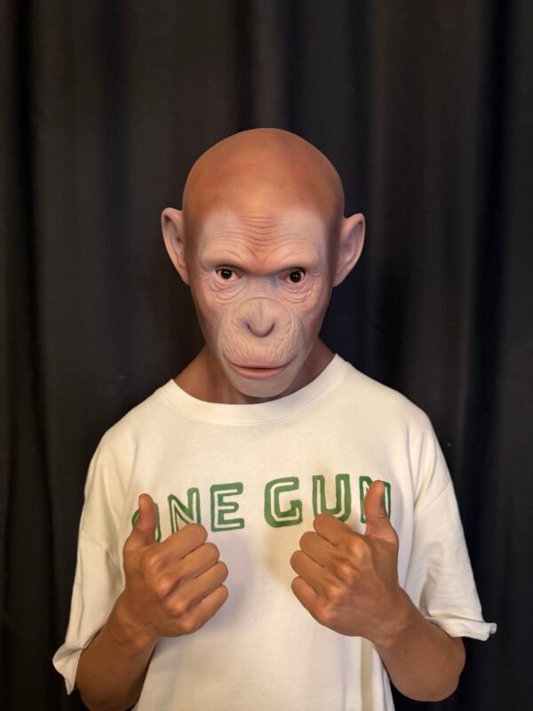 tim realistic bald elderly male silicone mask with stubble handcrafted old man headgear for cosplay, disguise & film fx (copy)