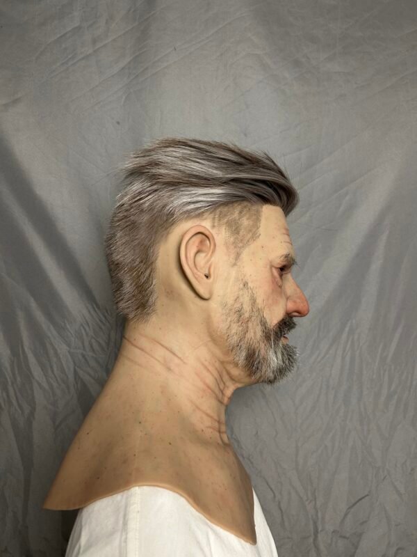joel realistic bald old man silicone mask with wrinkles & chest plate (copy)