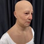 cole realistic bald chimpanzee ape silicone mask with chest plate (copy)