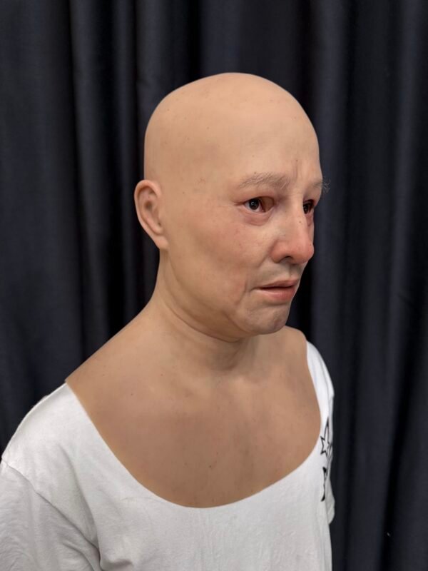 cole realistic bald chimpanzee ape silicone mask with chest plate (copy)