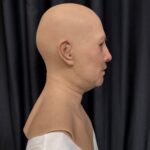 cole realistic bald chimpanzee ape silicone mask with chest plate (copy)