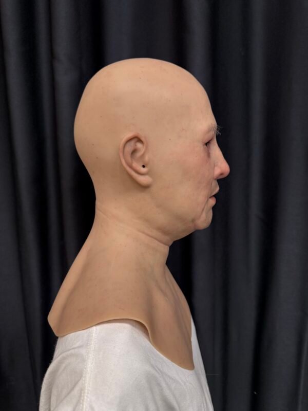 cole realistic bald chimpanzee ape silicone mask with chest plate (copy)