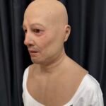 cole realistic bald chimpanzee ape silicone mask with chest plate (copy)