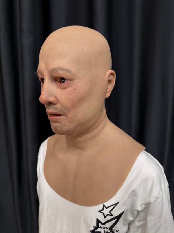 cole realistic bald chimpanzee ape silicone mask with chest plate (copy)
