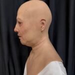 cole realistic bald chimpanzee ape silicone mask with chest plate (copy)