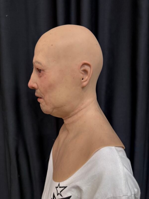 cole realistic bald chimpanzee ape silicone mask with chest plate (copy)