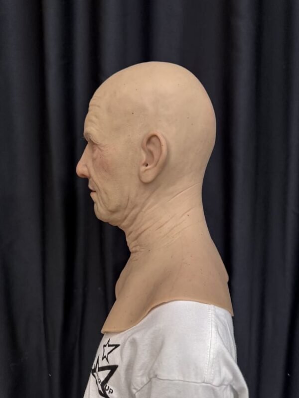 neil realistic bald caucasian male silicone mask with chest plate (copy)