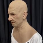 neil realistic bald caucasian male silicone mask with chest plate (copy)