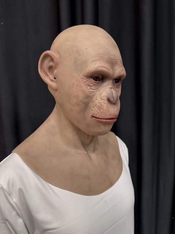 adam realistic female silicone mask with blonde hair & chest plate (copy)